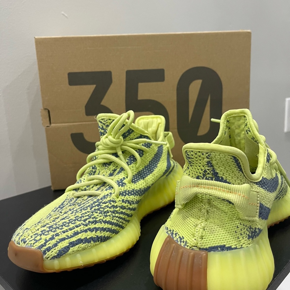 adidas Yeezy Boost 350 V2 Yellow and Gray Sneakers
